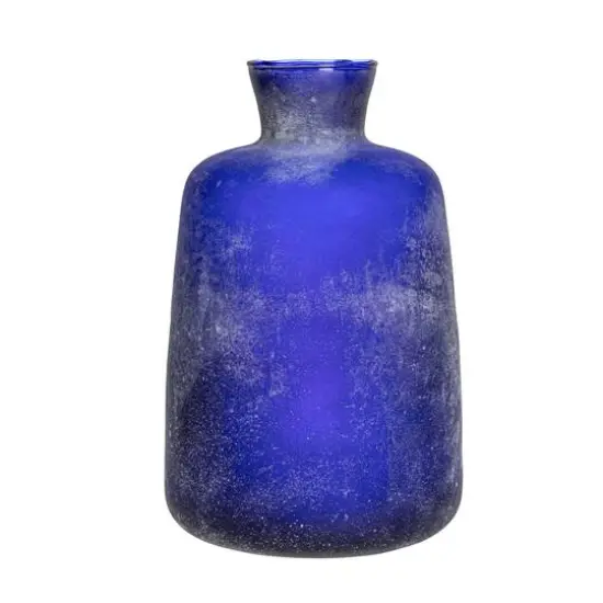 Hello Honey&reg; 9.25" Cobalt Blue Distressed Glass Vase {6}