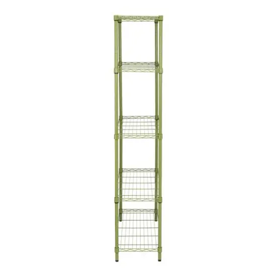 Honey Can Do Olive Adjustable 5-Tier Shelves {8}