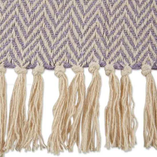 DII&reg; Handloom Chevron Throw Dusty Lilac {5}