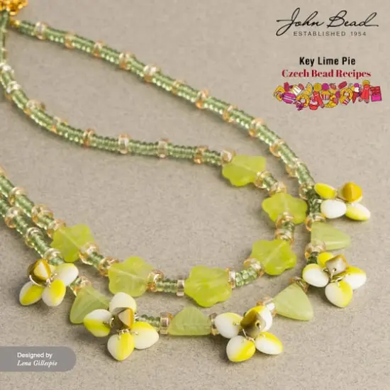 John Bead Czech Glass Recipe Box Beading Kit Key Lime Pie {3}