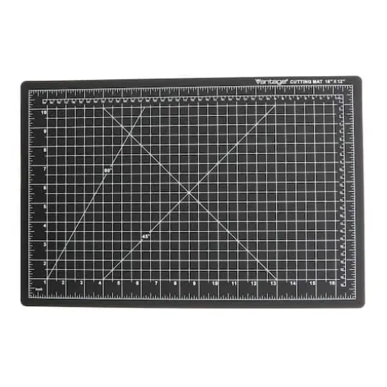 Dahle&reg; Vantage&reg; Black Self-Healing Cutting Mat, 12" x 18" {3}