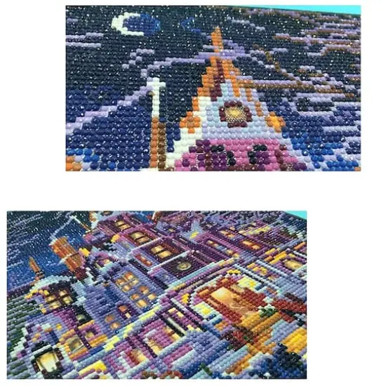 Sparkly Selections House in Winter Pre-Framed Diamond Painting Kit with Backlighting {2}