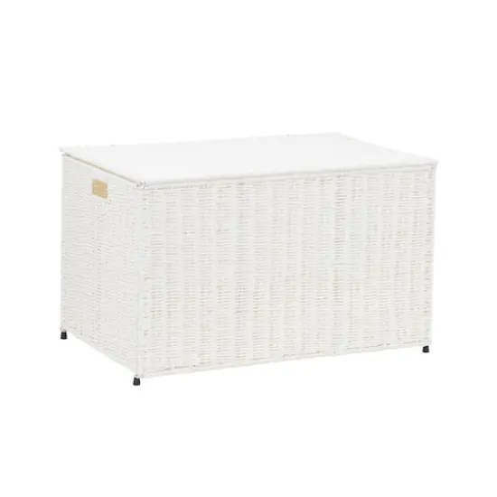 Household Essentials Large Woven Chest White {3}