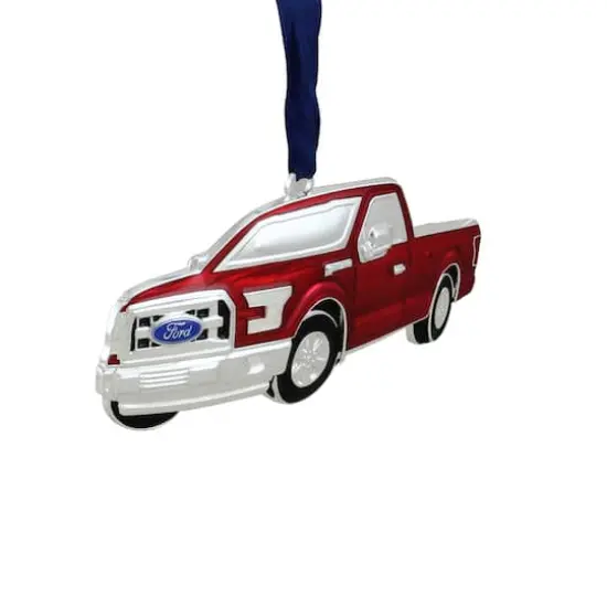 4" Red Ford F-150 Pick Up Truck Christmas Ornament {3}
