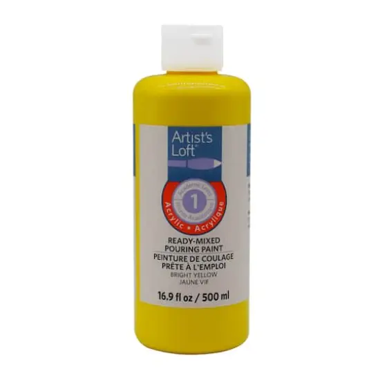 Acrylic Ready-Mixed Pouring Paint by Artist's Loft&trade; Bright Yellow {4}