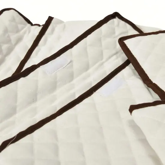 Household Essentials Canvas Serveware Storage Box White {13}