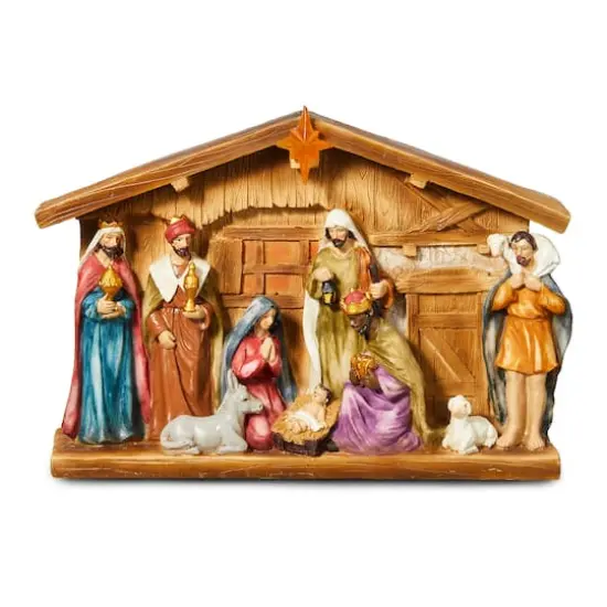 Glitzhome&reg; 9" Nativity D&eacute;cor {7}