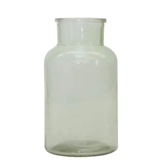 10.25" Sage Green Glass Vase {1}