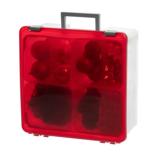 IRIS USA Holiday Storage Bin, Ornaments & Decorative Goods {3}
