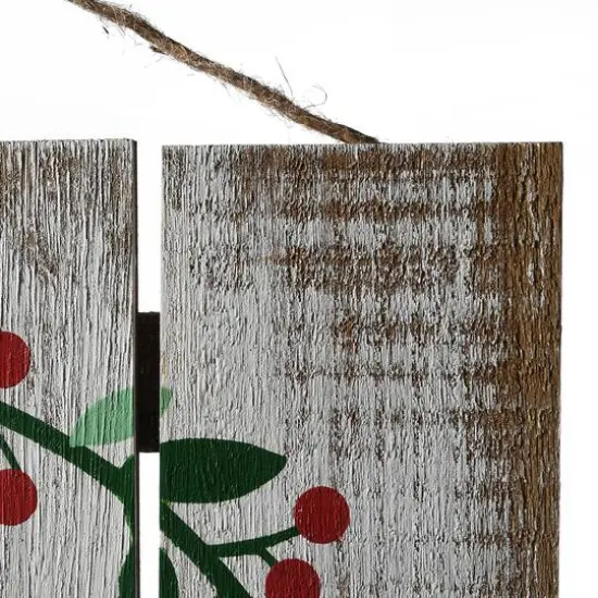 13" Merry & Bright Christmas Holiday Wall Sign {4}