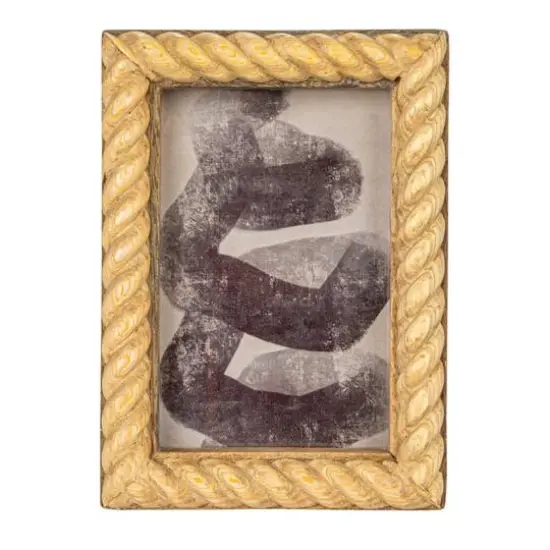 Hello Honey&reg; 4" x 6" Bleached Hand Carved Mango Wood Photo Frame {8}