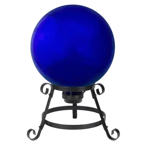 10" Mirrored Garden Gazing Ball Blue {4}
