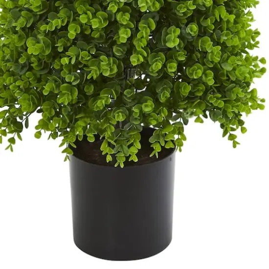 4ft. Potted Eucalyptus Topiary Artificial Tree {4}