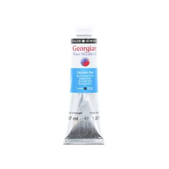 Daler-Rowney&reg; Georgian Water Mixable Oil Paint, 37mL 112 Cerulean Hue {1}