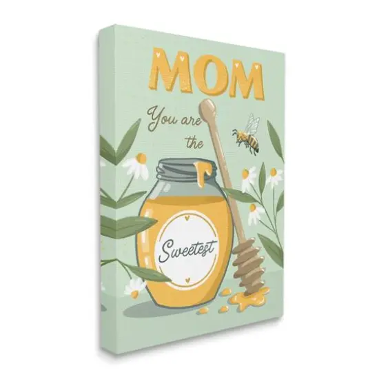 Stupell Industries Mom You Are The Sweetest Honey Jar Canvas Wall Art {4}
