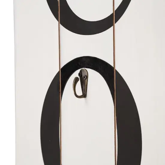 Glitzhome® 5ft. White Welcome Wood Porch Sign with 4 Changeable Wreaths {7}