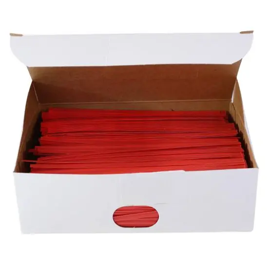 JAM Paper Home Décor Trimmings 6" Plastic Twist Ties, 2,000ct. Black {2}