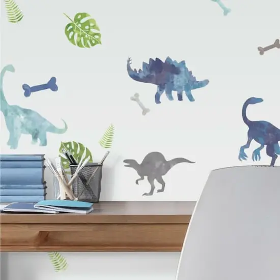 RoomMates Watercolor Dinosaur Peel & Stick Wall Decals {4}