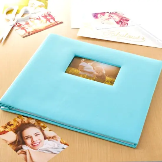 12" x 12" Cloth Scrapbook Album by Recollections&reg; Robin Egg Blue {3}