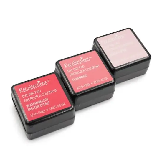 Dye Ink Pad Set by Recollections&trade; Watermelon/Flamingo/Blush {3}