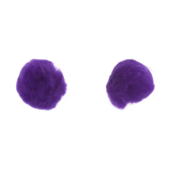 John Bead 2" Pom Poms, 50ct. Purple {4}