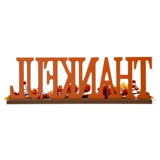 Glitzhome&reg; 20" Thankful Table D&eacute;cor {6}
