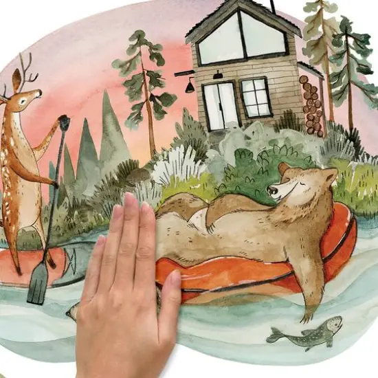 RoomMates Lazy River & Friends Peel & Stick Giant Wall Decal Set {6}