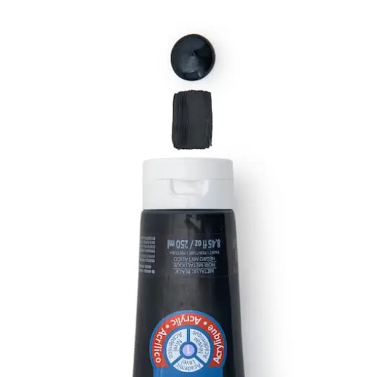 Acrylic Paint by Artist's Loft&trade;, 8.5oz. Metallic Black {4}