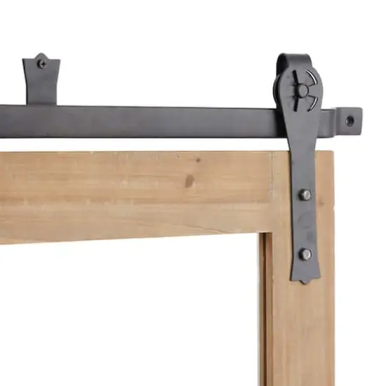 Brown Fir Farmhouse Wall Mirror, 27" x 30" x 2" {4}