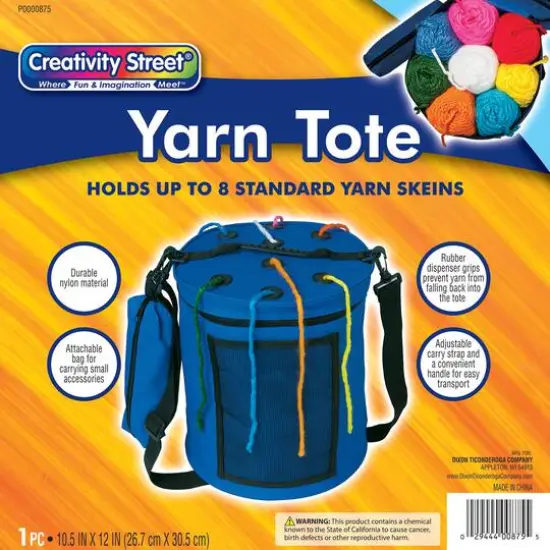 Creativity Street&reg; Blue Yarn Tote {3}