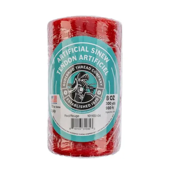 Gudebrod Artificial Sinew, 300yd. Scarlet {1}