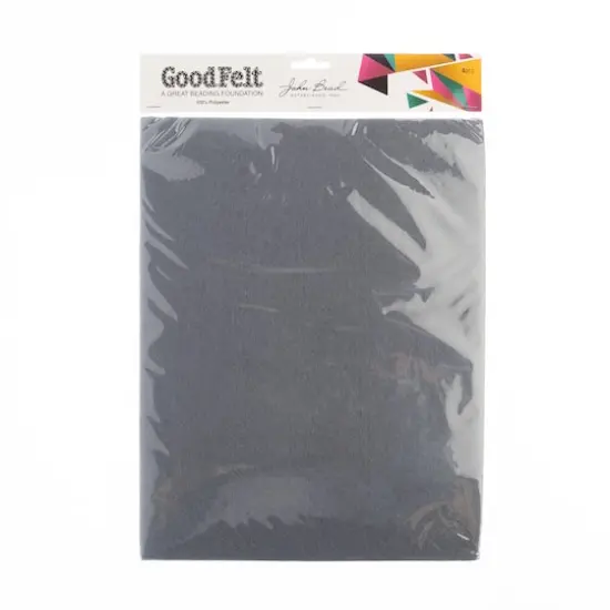 John Bead GoodFelt Beading Foundation, 8.5 x 11", 4ct. Gray {4}