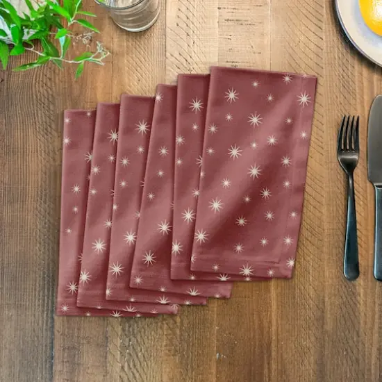 Red Twinkle Cotton Twill Napkin {4}
