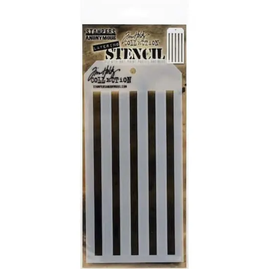 Stampers Anonymous Tim Holtz&reg; Shifter Stripes Layered Stencil {1}