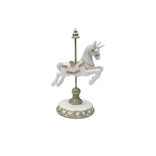 7.75" White & Gold Carousel Unicorn Tabletop D&eacute;cor by Ashland&reg; {4}