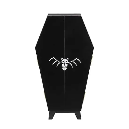 14" Black & Pink Leopard Print Coffin Tabletop D&eacute;cor by Ashland&reg; {1}