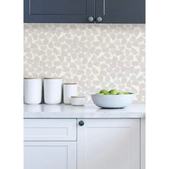 InHome Bliss Print Gray Peel & Stick Wallpaper {5}