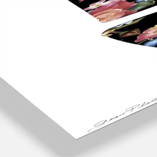 Designart Flower Power Love Multipanel Wall Clock {4}