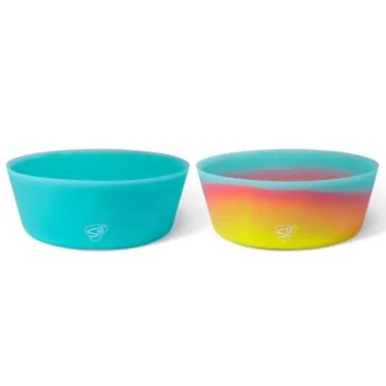Silipint&reg; 18oz. Aqua & Aurora Silicone Squeeze-A-Bowl Set {5}