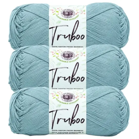 3 Pack Lion Brand&reg; Truboo Yarn Sky {1}