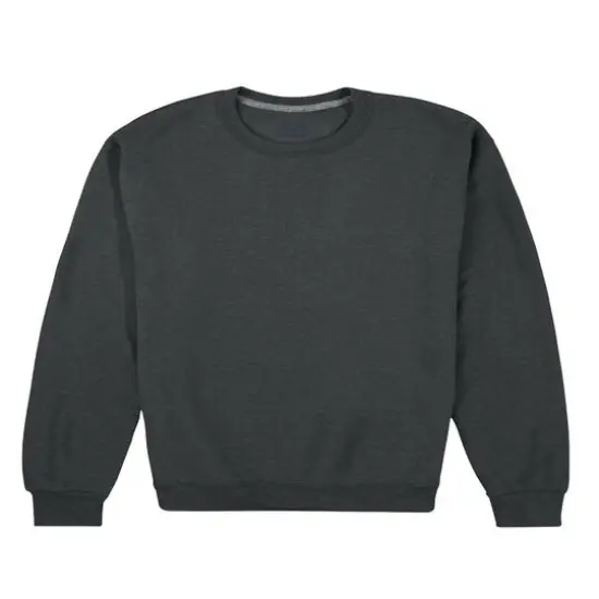 Fruit of the Loom Eversoft Fleece Crew SweatshirtBlack Heather {1}