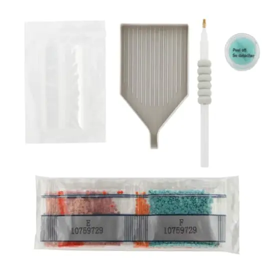 Beach Wood Plaque Diamond Art Kit by Make Market&reg; {4}