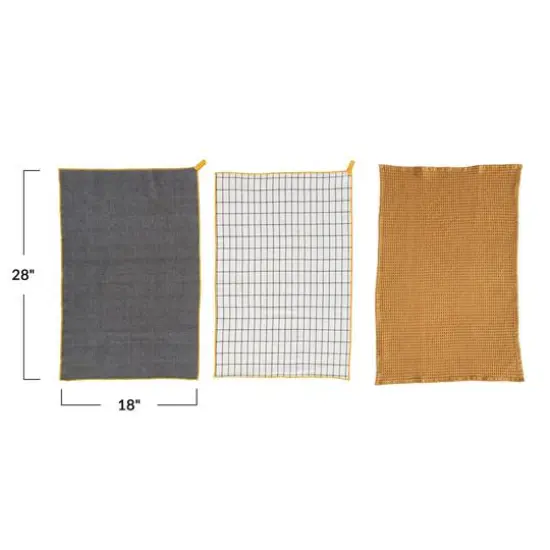 Multi Cotton Tea Towels Set, 3ct. {6}