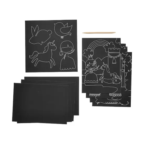 Scratch & Scribble Princess Garden Art Set {3}