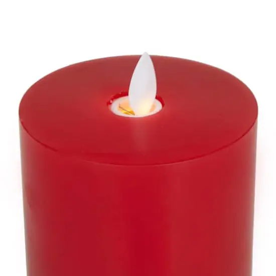 Red LED Flameless Candle Set {4}