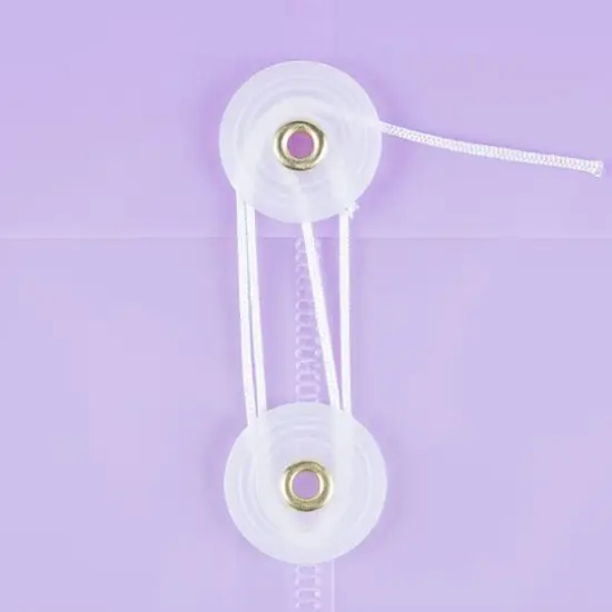 JAM Paper Legal Size Plastic Envelopes with Button & String Tie Closure, 12ct. Lilac Purple {7}