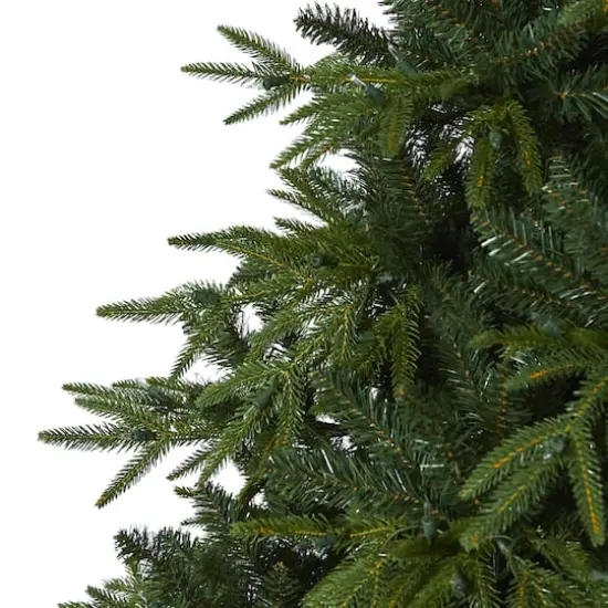7.5ft. Pre-Lit Colorado Mountain Fir Artificial Christmas Tree, Clear LED Lights {4}