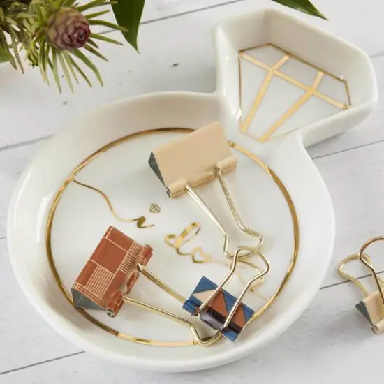 Kate Aspen White Diamond Ring Trinket Dish {5}