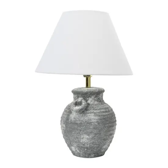Hello Honey&reg; 23" Gray Terra Cotta Table Lamp {4}