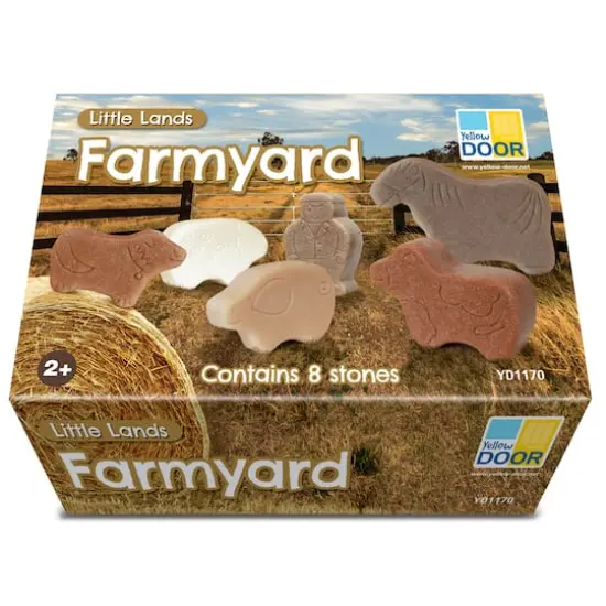 Yellow Door Little Lands Farmyard Stone Figure Play Set {5}